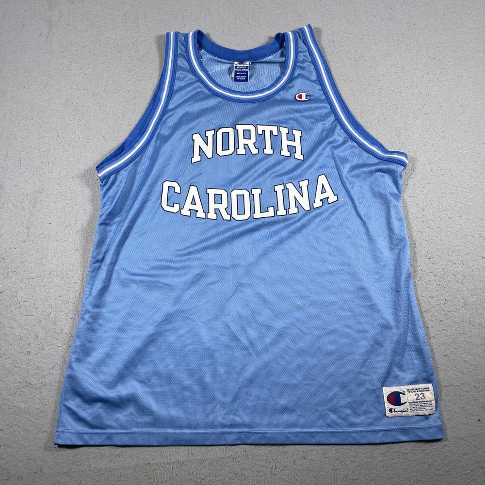 Vintage North‎ Carolina Tar Heels Jersey Mens Large Blue NCAA Basketball 90s